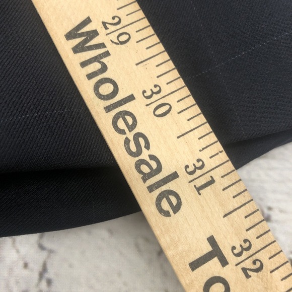 Jos. A. Bank Mens Blazer Box Plaid Black 2 Button Wool & Cashmere Blend 42R - Picture 9 of 16